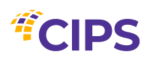 A green background with purple letters that say cip.